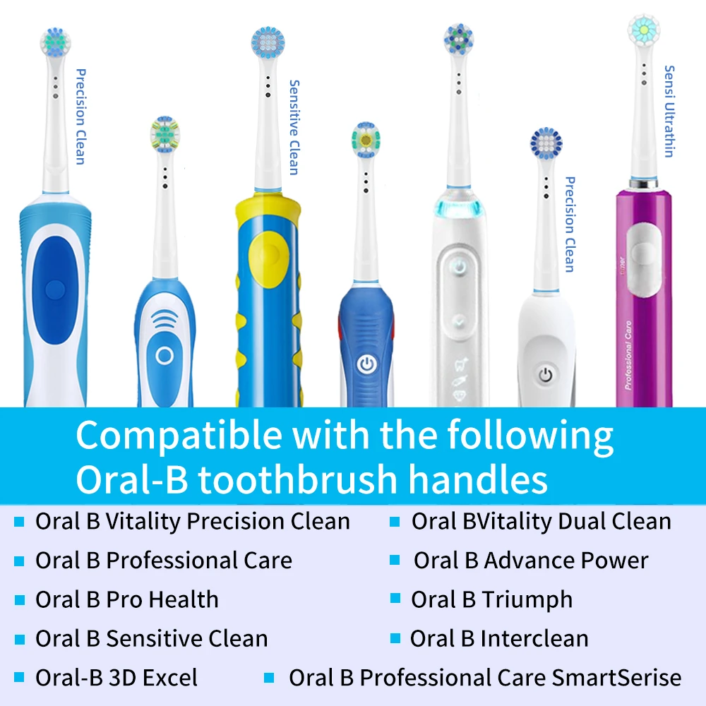 Brush Head Nozzles for Braun Oral B Replacement Toothbrush Head Sensitive Clean Sensi Ultrathin Gum Care Brush Head for Oralb thumbnail 2