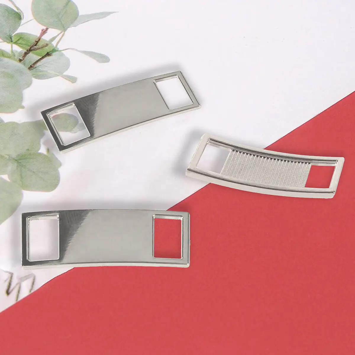 Metal Lock silver Matte Buckle Shoes Accessories AF1 Sneaker Kits Metal Buckle（1 Pair）