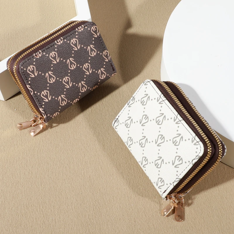 Chic Vintage Zippered Card Holder Wallet for Women - Secure Multi-Card Slots, Fashionable Faux Leather with Coin PurseLuxurious thumbnail 4