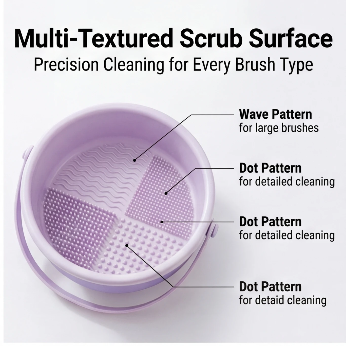 Silicone Makeup Brush Cleaning Bowl, Beauty Egg Tool with Drying Shelf – Storage Set for Powder Puff & Brushes thumbnail 4