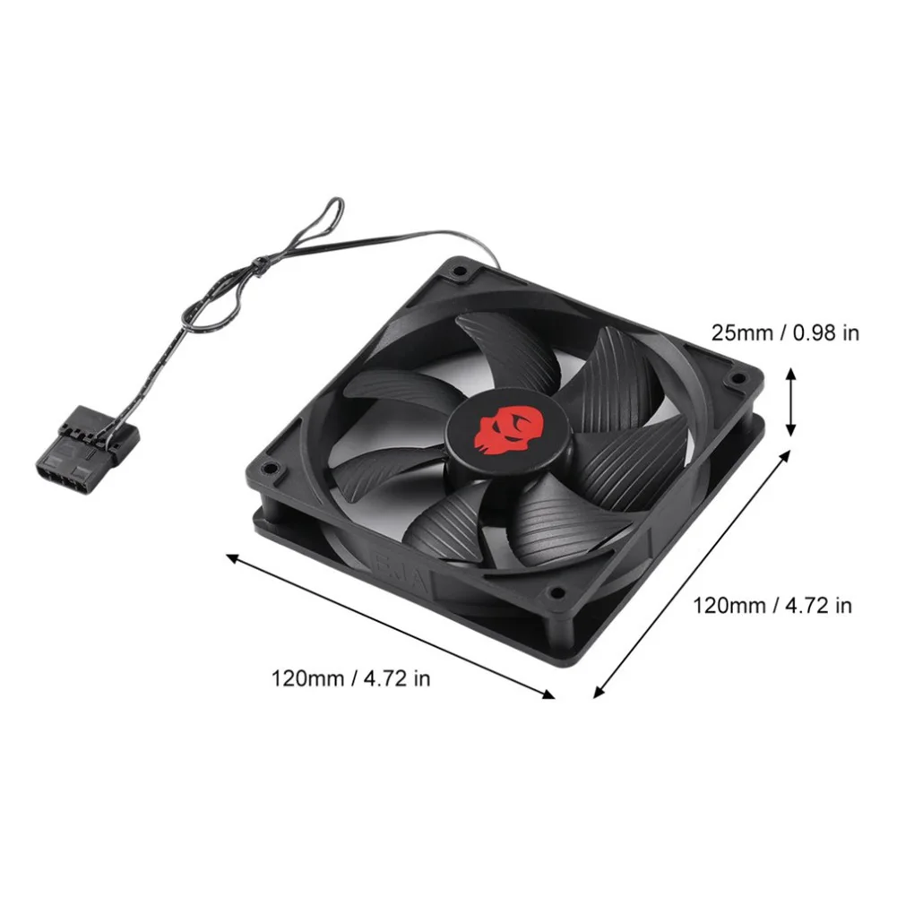 12cm 3000RPM Fan Cooling 12V PC Case Radiator Cooler 120MM Big 4Pin Desktop Chassis Workstation Cabinet Heatsink Fan Server Fans thumbnail 6