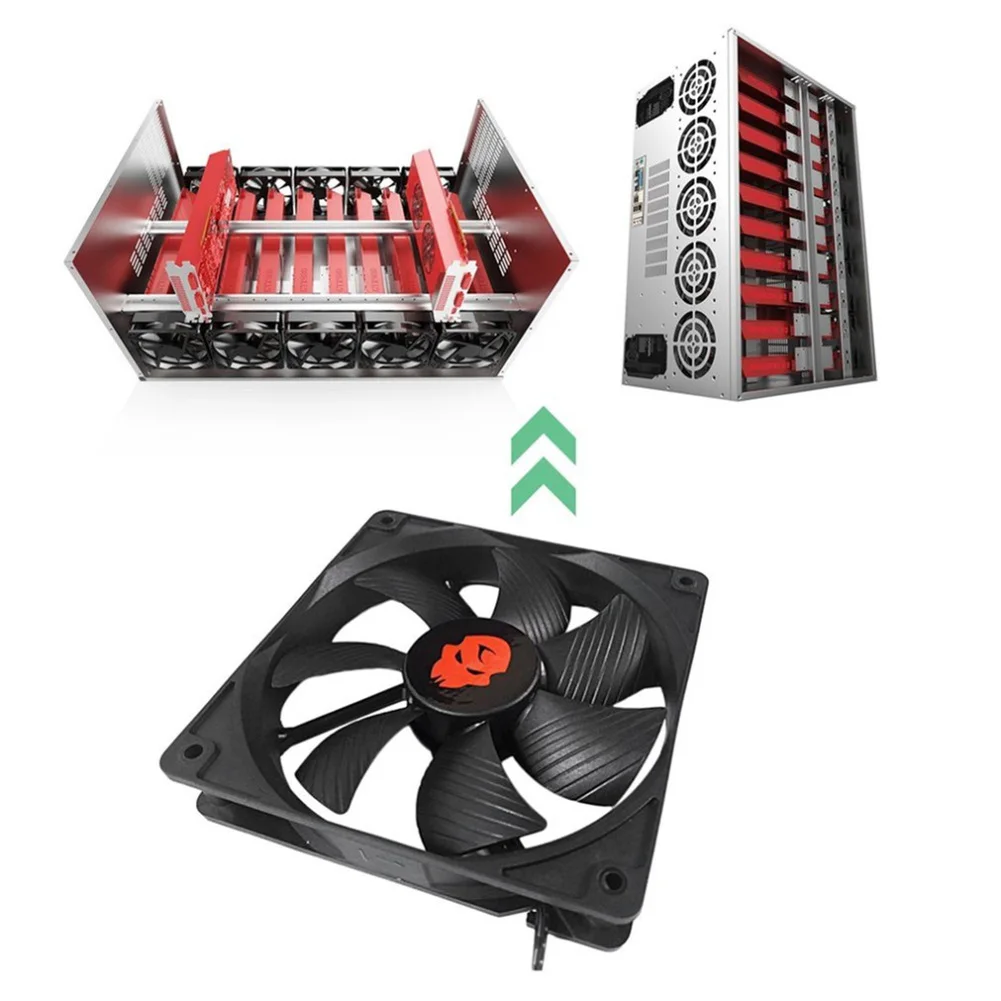 12cm 3000RPM Fan Cooling 12V PC Case Radiator Cooler 120MM Big 4Pin Desktop Chassis Workstation Cabinet Heatsink Fan Server Fans thumbnail 4