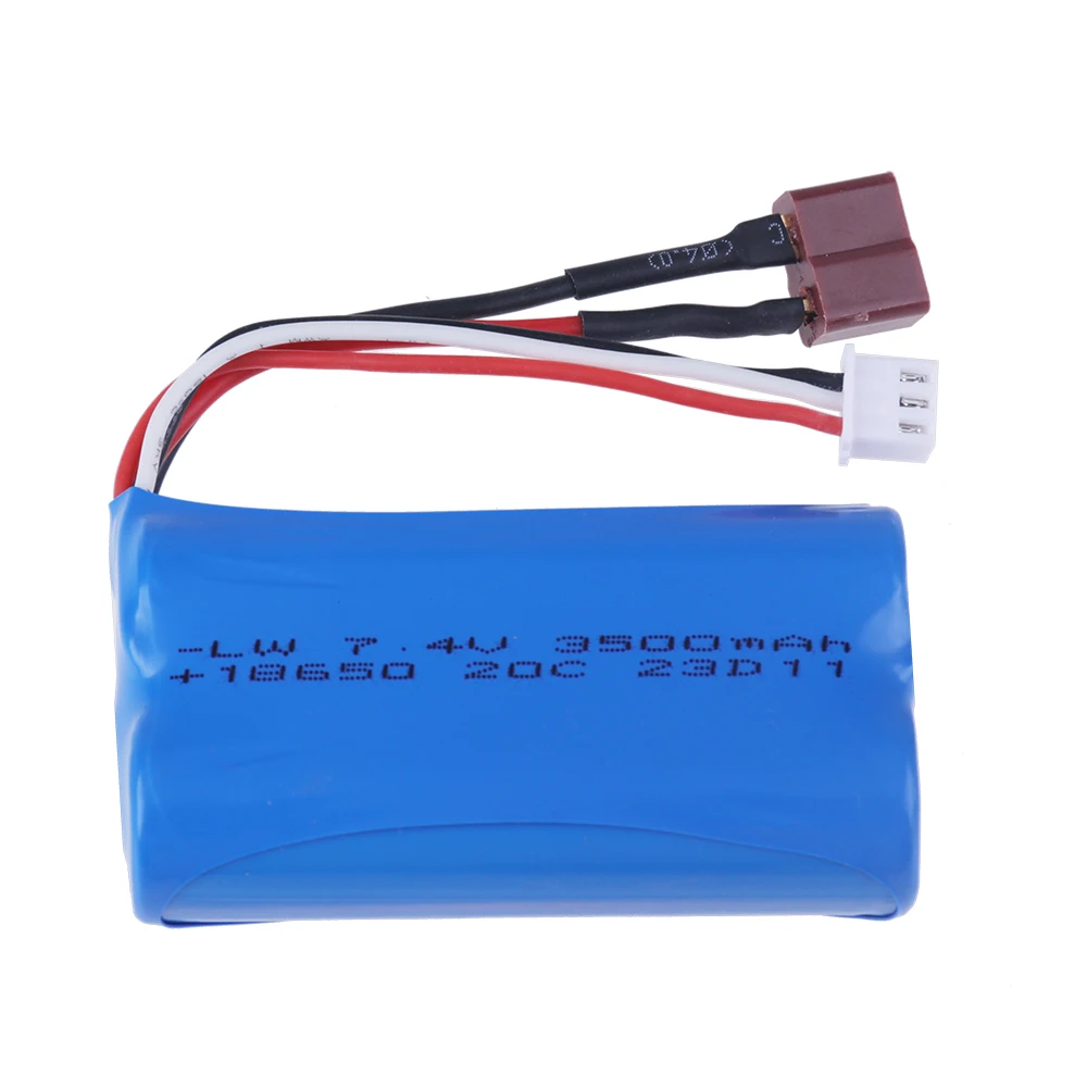 7.4V 1500/2200/3000/ 3500 mAh JST/T/SM Plug 18650 2S li-ion Battery for Wltoys 12423 10428 12429 12401 12402A RC Car Spare Parts thumbnail 5