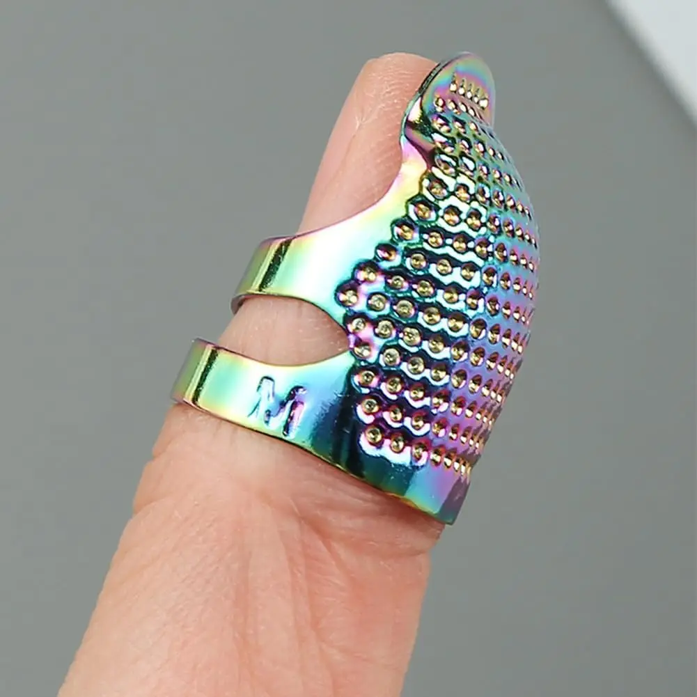 Adjustable Sewing Thimble Retro Sewing Finger Protection Cover Needle Thimble Ring Handmade DIY Craft Embroidery Sewing Tools thumbnail 5