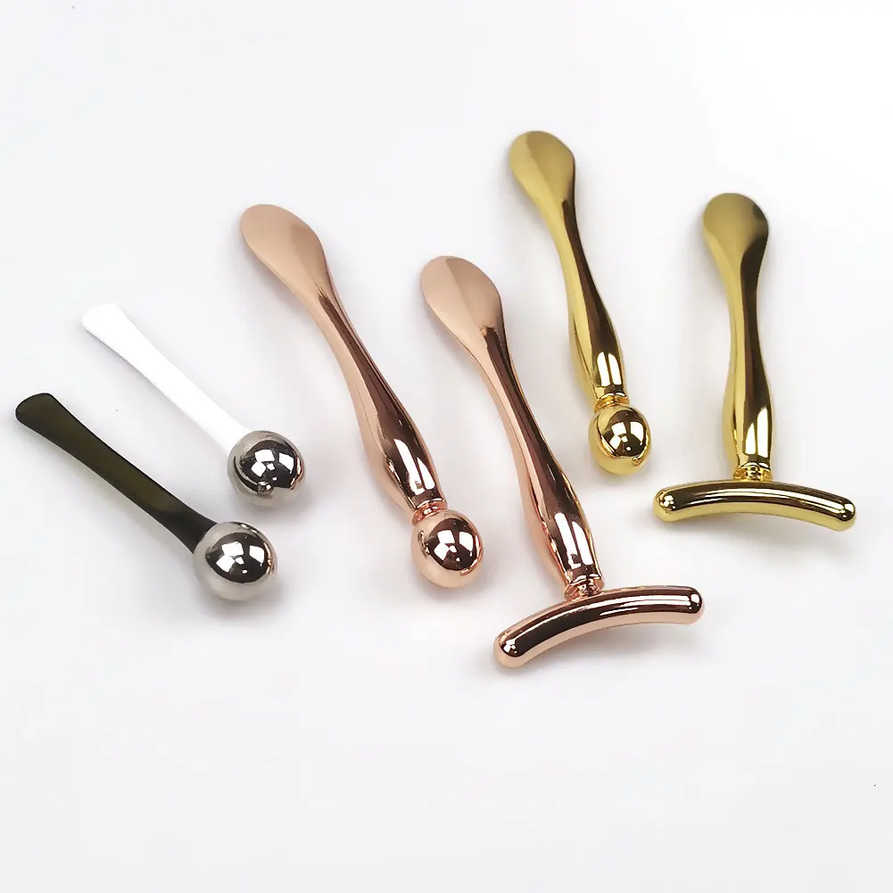 2in1 Mini Eye Massage Stick Face Lifting Massage Anti Cream Eye Pouch Dark Circles Spoon Applicator Facial Mixing Scoop Tool thumbnail 5