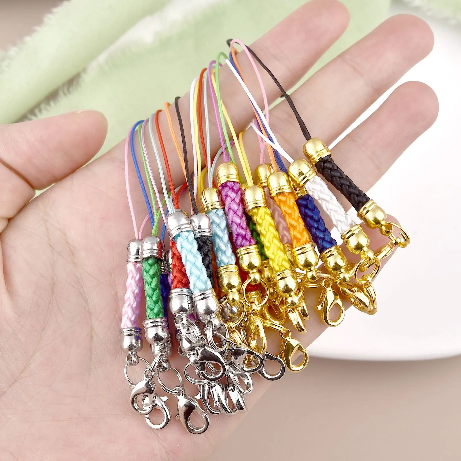 10Pcs Lanyard Lariat Strap Cords Lobster Clasp Rope Keychain Hooks Mobile Set Charms Keyring Pendant Key Ring Accessories thumbnail 4