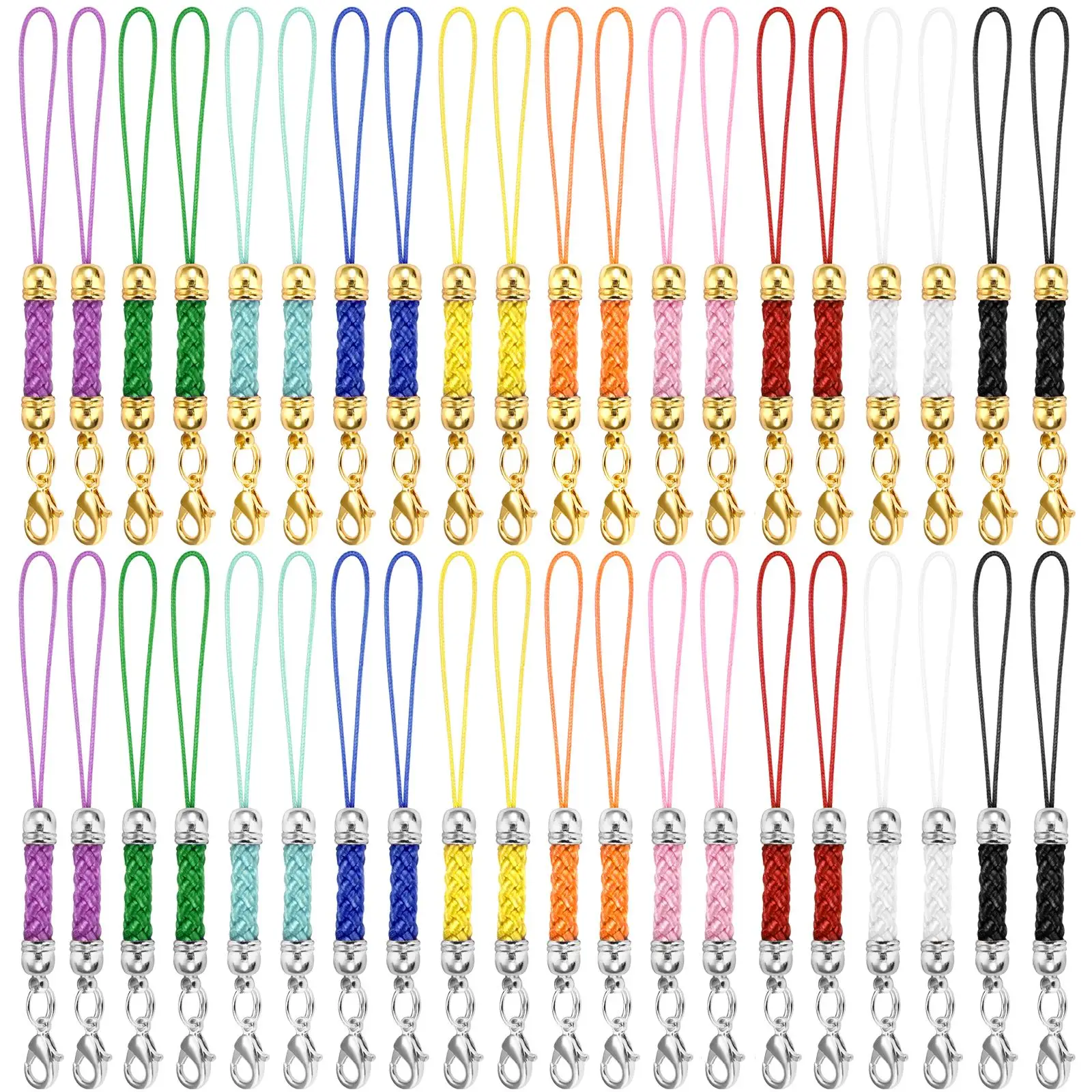 10Pcs Lanyard Lariat Strap Cords Lobster Clasp Rope Keychain Hooks Mobile Set Charms Keyring Pendant Key Ring Accessories thumbnail 3