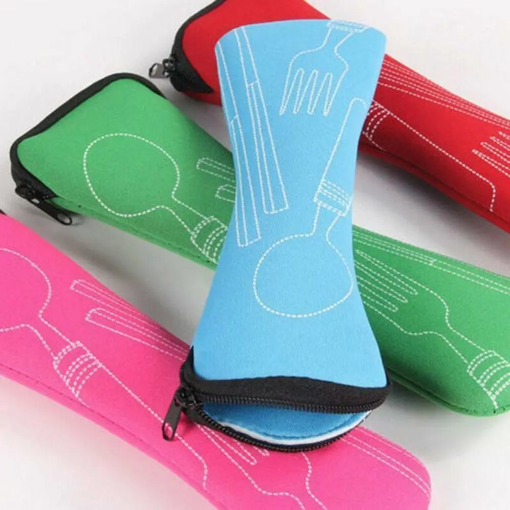 Travel Packaging Tableware Bag Picnic Portable Tableware Case Without Dinnerware Cutlery Bags Picnic Fork Spoon Storage Box thumbnail 4