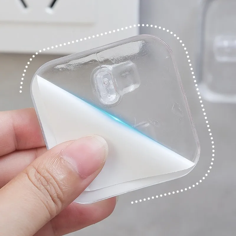 20/1PCS Punch Free Shaving Razor Holder Transparent Wall Mounted Hooks Home Kitchen Power Plug Socket Holder Bathroom Accessory thumbnail 3