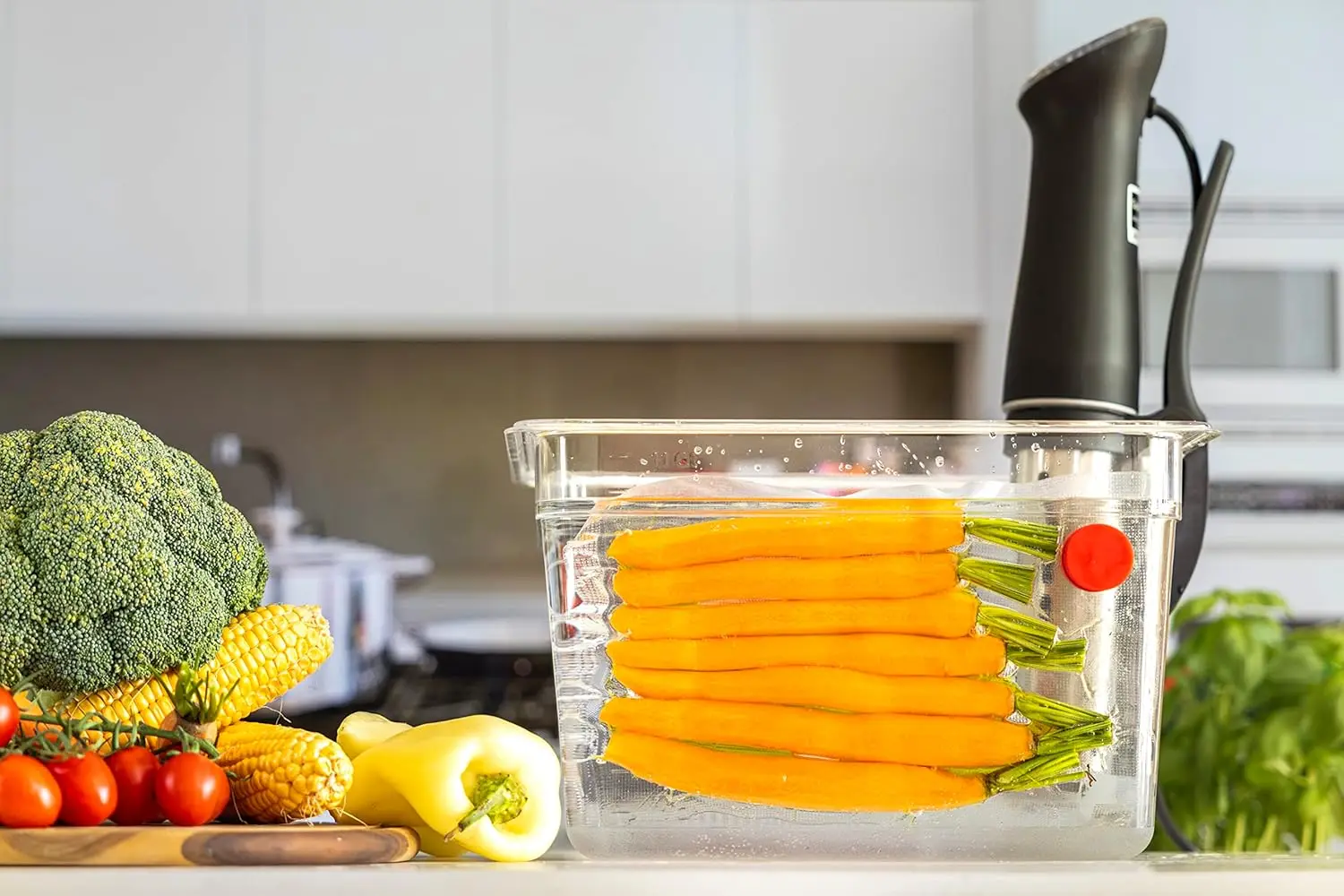 Sous Vide Magnets Set of 8 - Food Grade Silicone Coating.Cooking Accessories Complete with Magnetic to Stop Floating Bags thumbnail 3