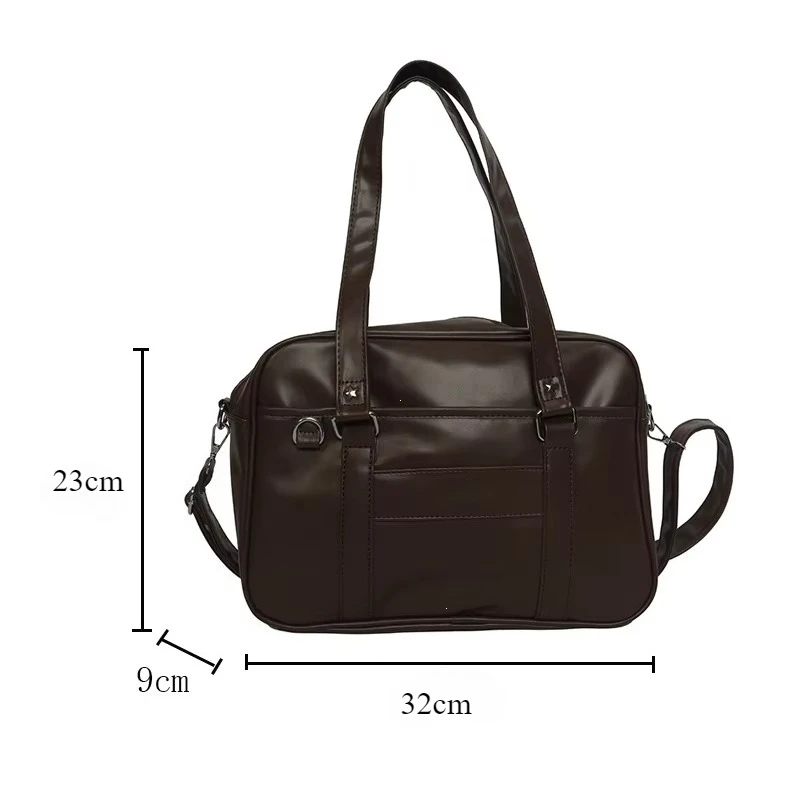 Japanese Style JK Bag Women High School Student Uniform Bag PU Leather Shoulder Bag Women Simple Handbags Crossbody Bags Itabag thumbnail 6