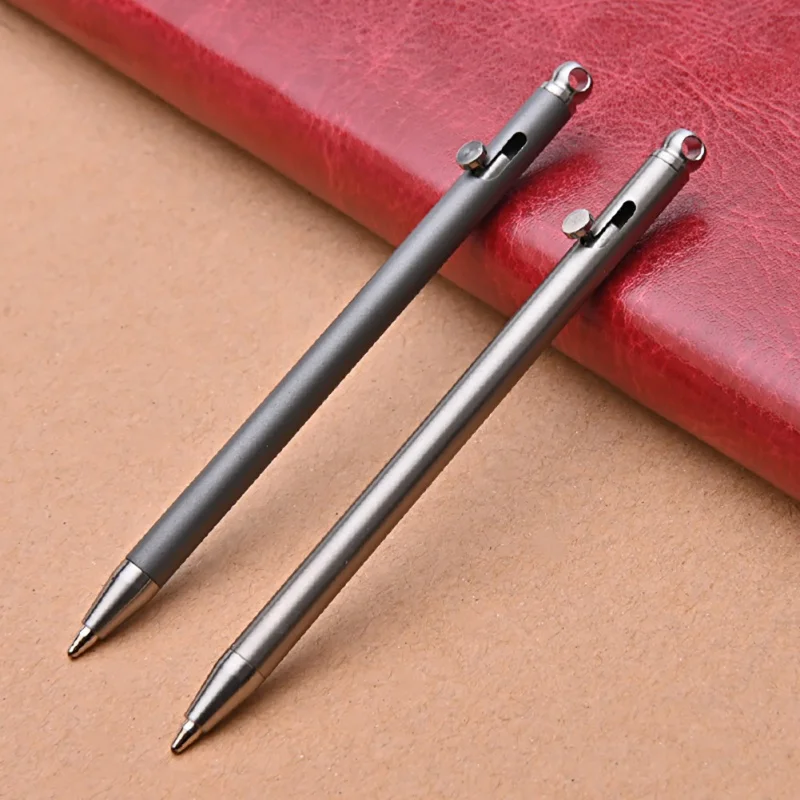 Mini Titanium Pen EDC Gadget Keychain Ballpoint Pen Practical Tactical Pen Outdoor Camping Hiking Tactical Pen Self Defense Pen thumbnail 2