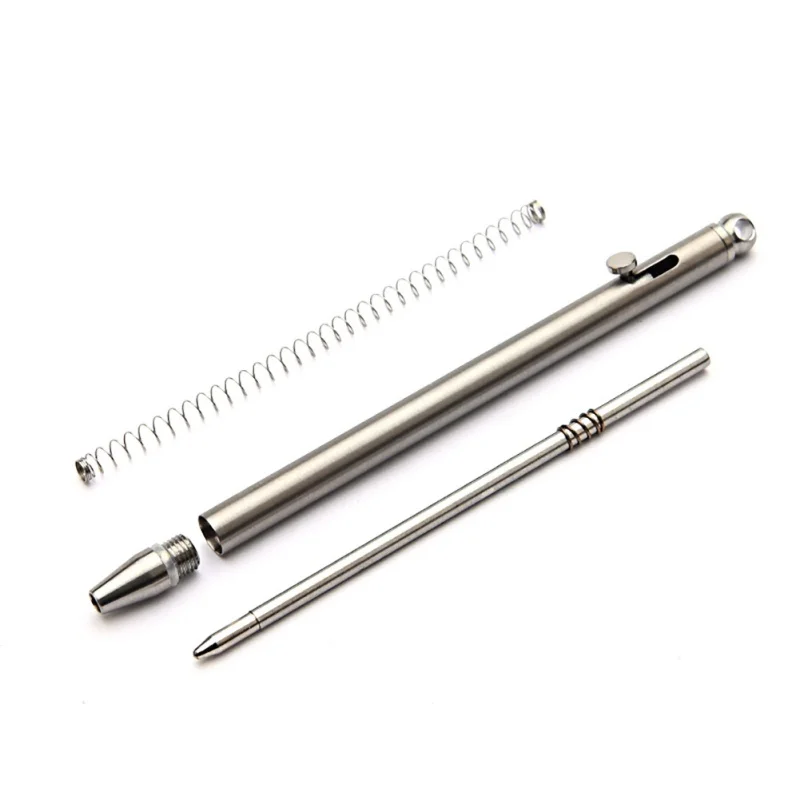 Mini Titanium Pen EDC Gadget Keychain Ballpoint Pen Practical Tactical Pen Outdoor Camping Hiking Tactical Pen Self Defense Pen thumbnail 4