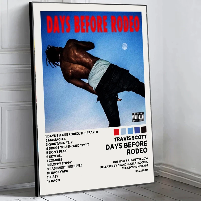 Music Album Covers Postert-travis Rapper S-scott Hiphop Singer Album Covers Canvas Painting Wall Art Picture Poster Room Decor thumbnail 3