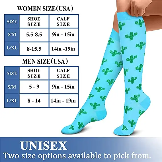 3/6 Pairs Free Shipping Compression Socks Women Medical Nursing Socks Varicose Veins Nurse Compression Socks For Sport Socks thumbnail 6