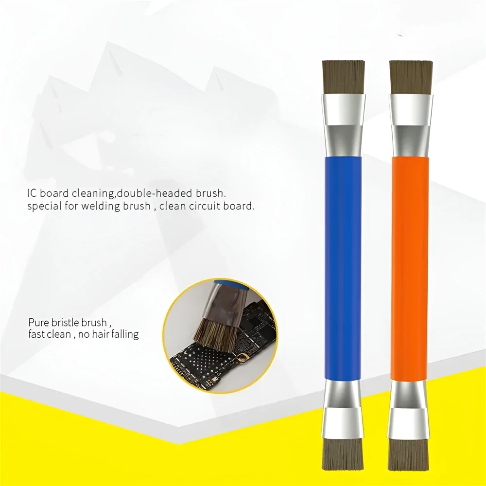 Anti-Static ESD Safe Double Headed Brush Circuit Board Repair for IC Chip PCB Welding Mobile Phone/Computer Mainboard Cleaning thumbnail 5