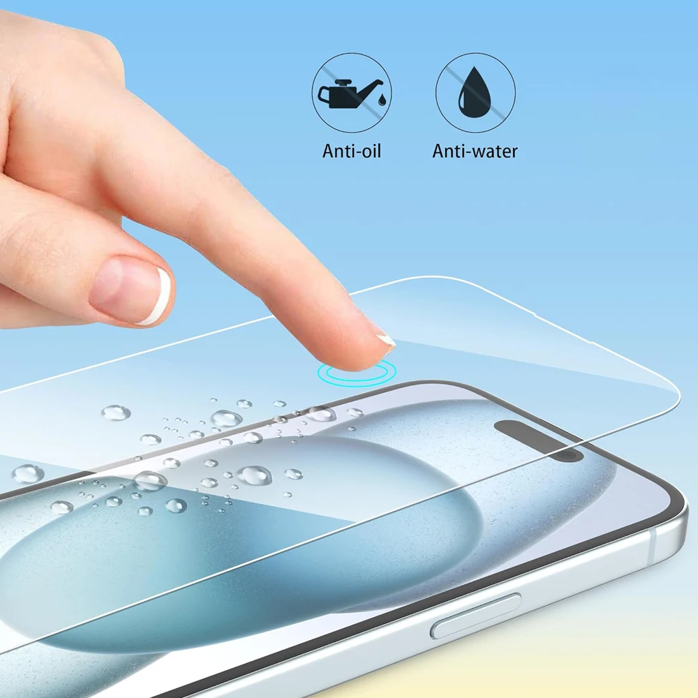 Clear Glass Film For iPhone 17 16 15 Pro Max Screen Protector For iPhone 11 12 13 14 15 Pro Tempered Glass iPhone13 Mini 16 Plus thumbnail 6