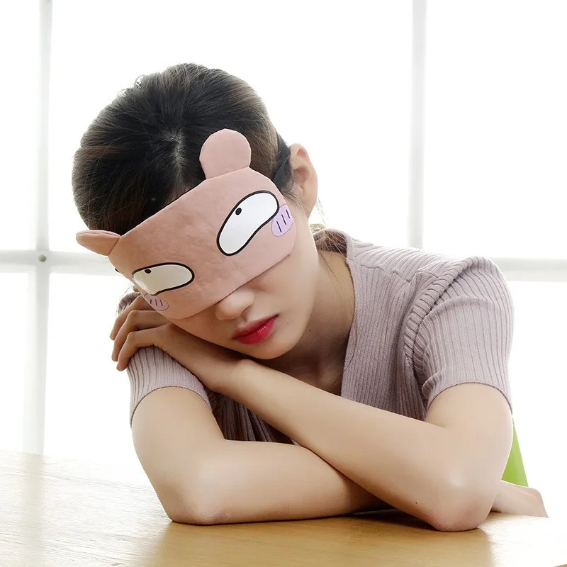 2024 New Sleep Eye Mask Plush Eye Cover Kids Sleeping Mask Winter Cartoon Travel Rest Eye band Blindfolds Sleep Aid Eyepatch thumbnail 3