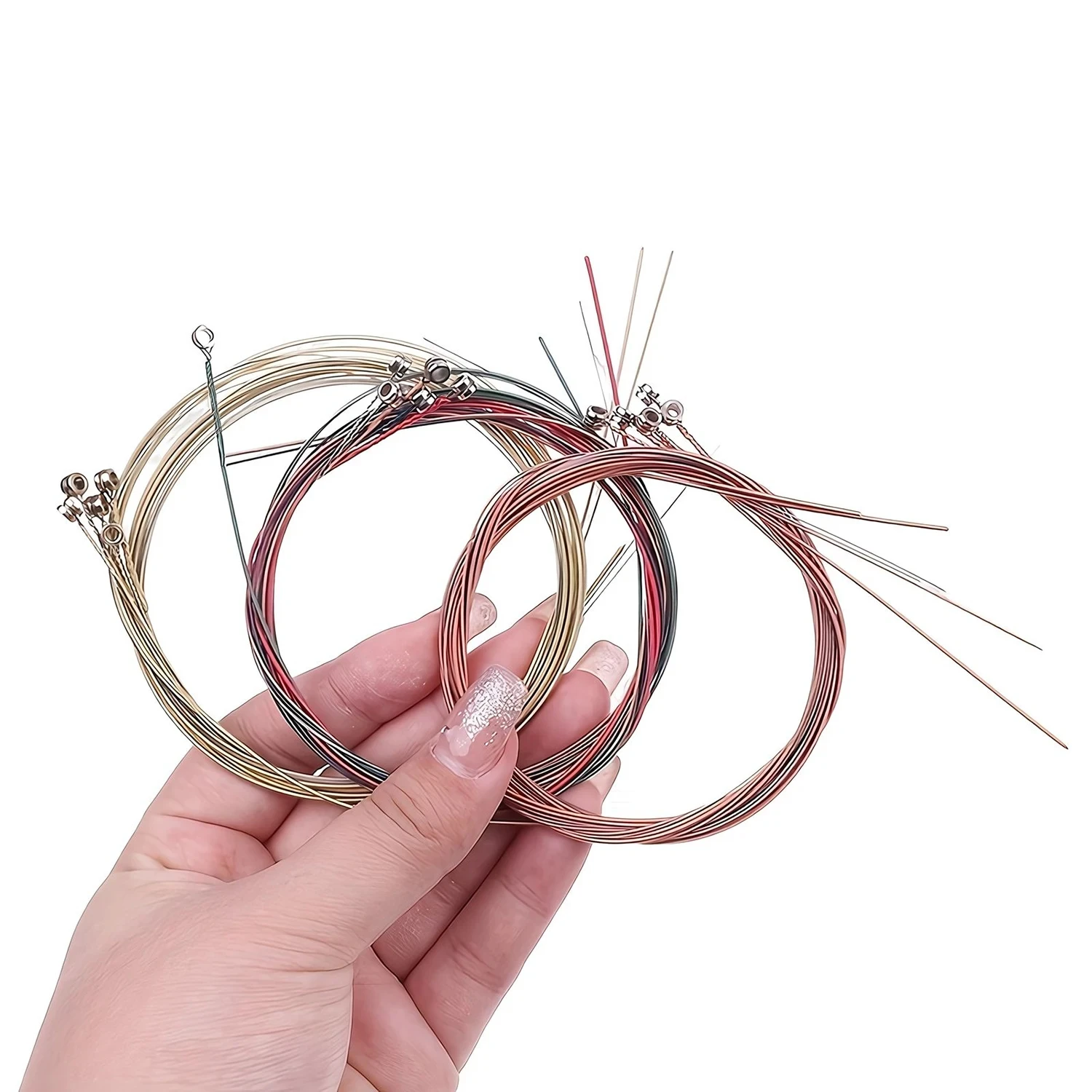 6Pcs/Set High-Quality Acoustic Guitar Strings - Replacement Guitar Strings, Premium Guitar Accessories thumbnail 2