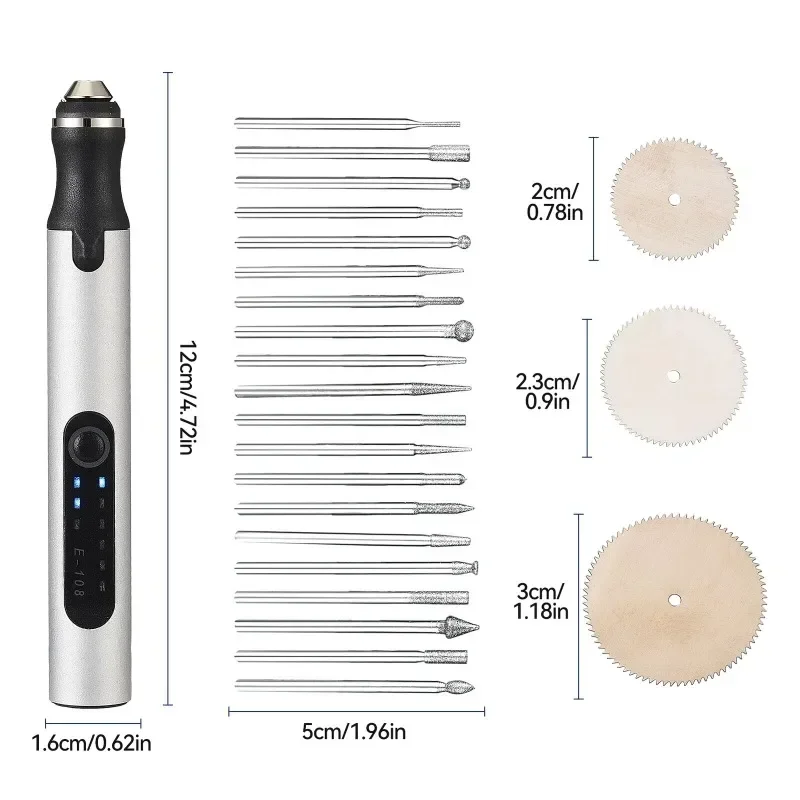 Electric Engraving Pen Etching Craft Tools Machine Engraver Mini Set DIY for Metal Glass Wood Carving thumbnail 3