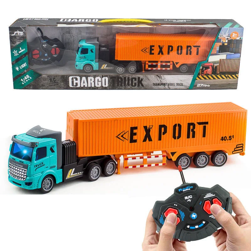 1/48 Rc Truck Heavy-Duty Toy Cars Trucks Remote Control Semi-Trailer Construction Electric Truck Big Rc Trailer Dump Boys Gift thumbnail 6