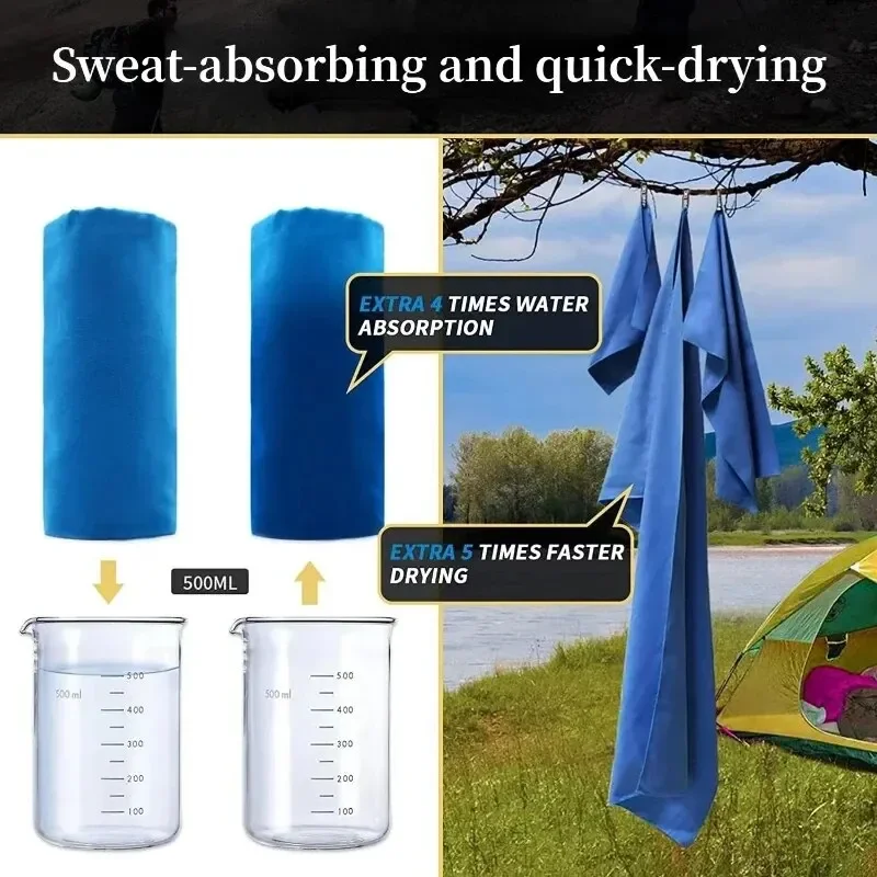 Quick-Drying Sports Towel 40x80CM Blue Grey Green Orange Swimming Gym Fitness Camping Running Beach Washcloth Towels thumbnail 5
