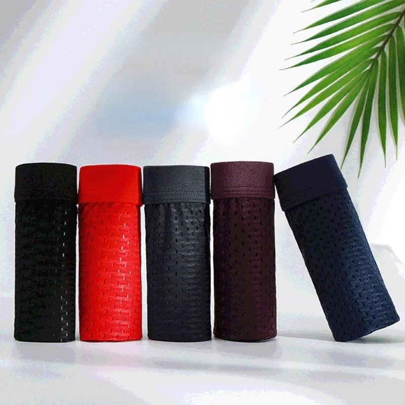4Pcs/lot Men's Boxer Short Men Microfiber Briefs Underwear Stretch Mesh ice Silk Boxers BreathableBreathable Boxershorts thumbnail 2