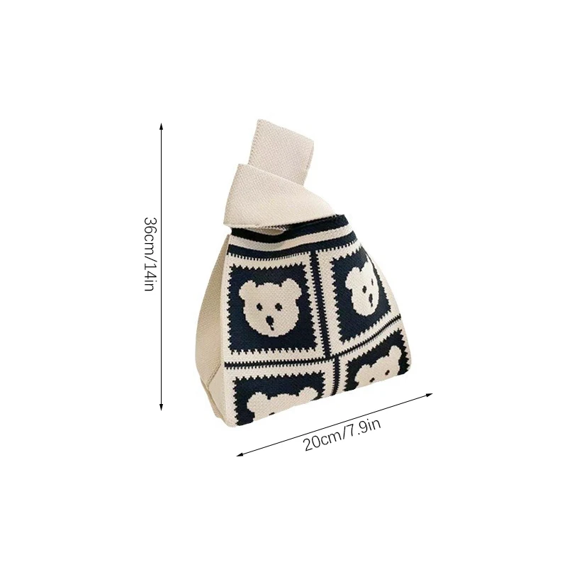 сумка плетеная женская Mini Knot Wrist Bag designer womens handbags Fashion Korean Reusable Shopping Bags thumbnail 6