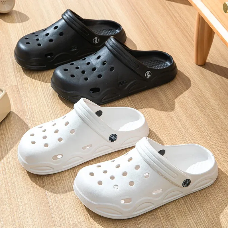 Summer Hollow Out Closed Toe Non-slip Sandals Soft Bottom SandalsMen Lightweight Thick-soled Garden Shoes thumbnail 2