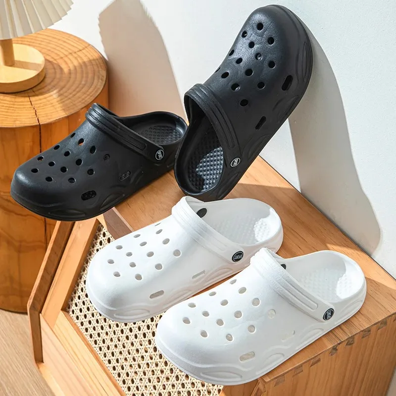 Summer Hollow Out Closed Toe Non-slip Sandals Soft Bottom SandalsMen Lightweight Thick-soled Garden Shoes thumbnail 4