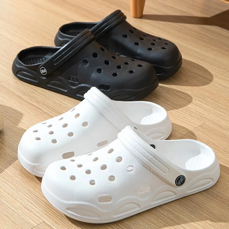 Summer Hollow Out Closed Toe Non-slip Sandals Soft Bottom SandalsMen Lightweight Thick-soled Garden Shoes thumbnail 3