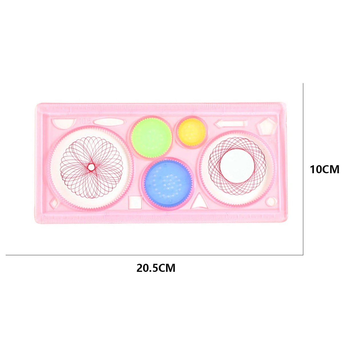 Spirograph Ruler Magic Ruler Set Geometry Spiral Drawing Template Creative Art Craft Interlocking Gears Wheels Kids Painting Toy thumbnail 6