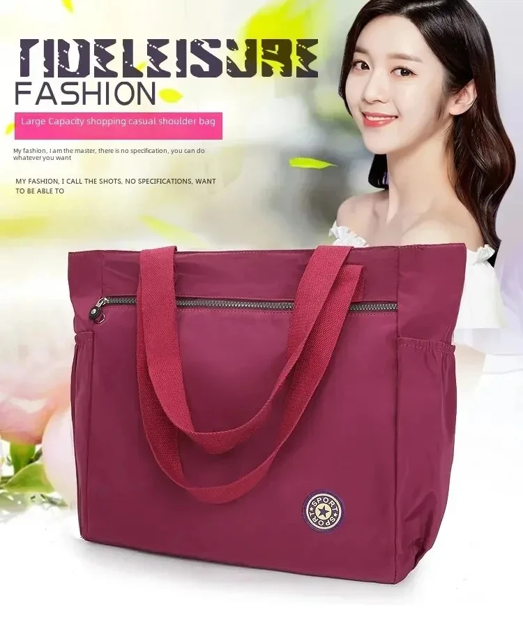 Large Capacity Waterproof Oxford Duffle Bag Women Travel Bags Shoulder Bag Valise Bolsa De Viagem Women's Handbags Shopping Bags thumbnail 5