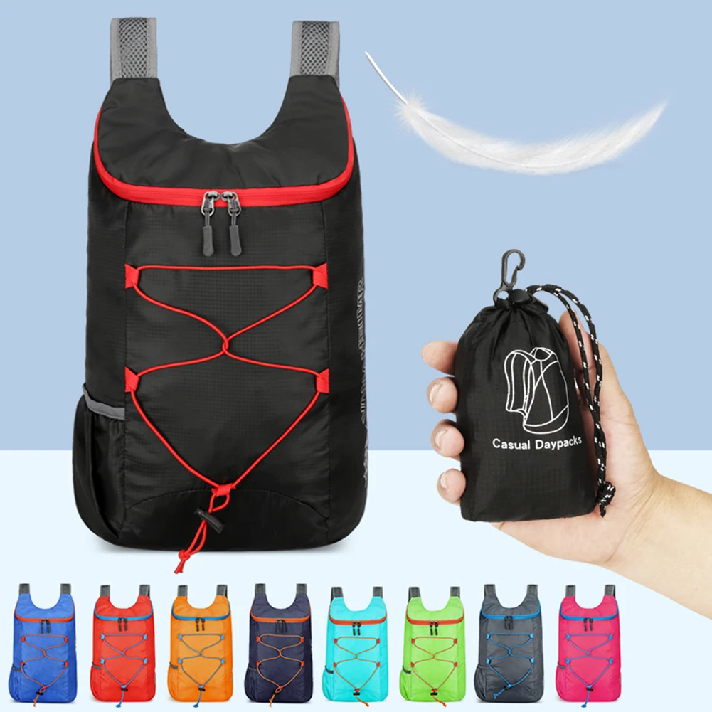 10L Foldable Portable Backpack Splashproof Folding Mountaineering Bag Ultralight Travel Daypack Bag Sports Daypack for Men Women thumbnail 3