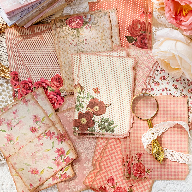 30Pcs/Pack Gentle Wind Series Scrapbooking Decorative Paper Material Perfect for Collage Journaling Craft Diy Supplies