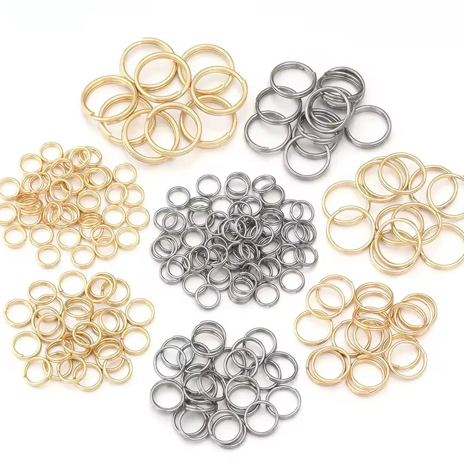 100pcs/Lot Gold Color Stainless steel Jump Ring for Jewelry Making Double Loops Split Rings Connectors DIY Necklace Bracelet thumbnail 3