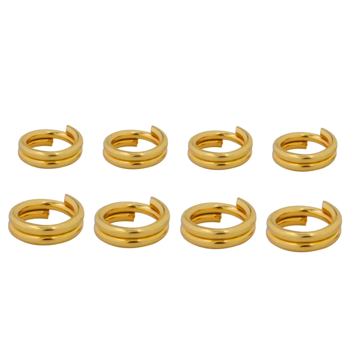 100pcs/Lot Gold Color Stainless steel Jump Ring for Jewelry Making Double Loops Split Rings Connectors DIY Necklace Bracelet thumbnail 2
