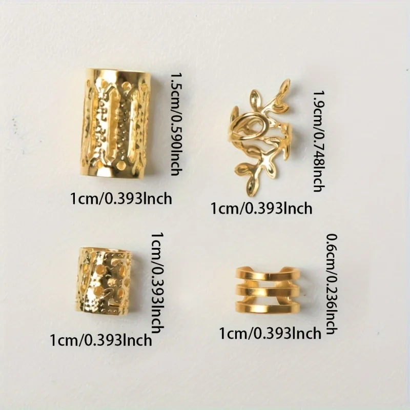 40pcs Dreadlock Hair Rings Adjustable Cuffs Clip Hair Braids Dirty Braids Bead Hairpin hair accessories Headwear for women Girls thumbnail 6