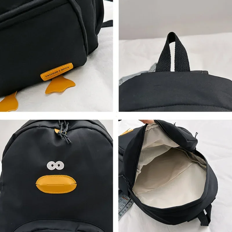 New Cartoon Duck Backpack Designer Cute Travel Bag Female College Student Versatile Korean Edition Girls' School Bag рюкзак thumbnail 4