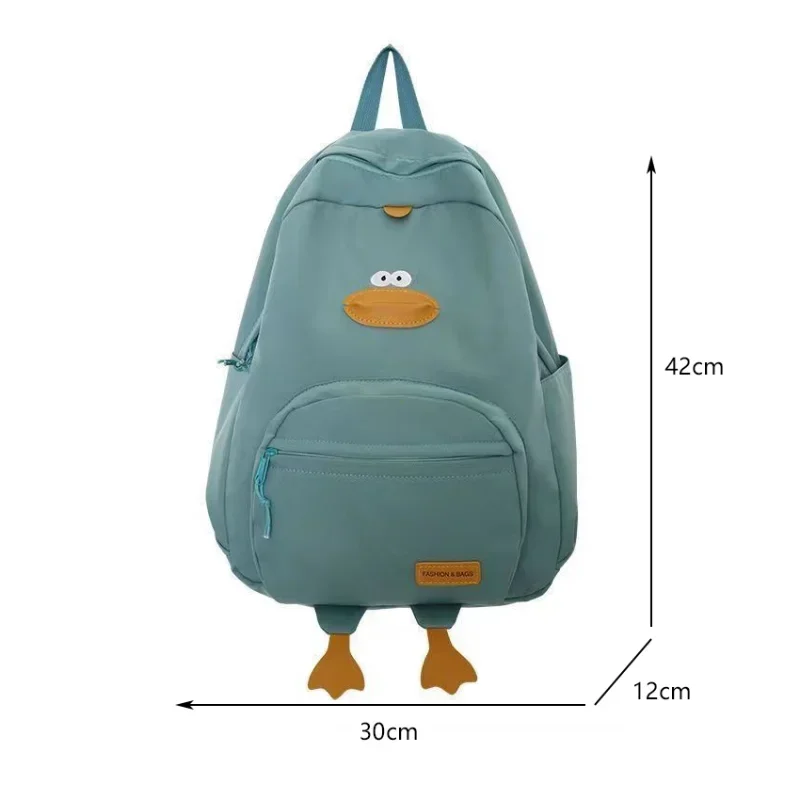 New Cartoon Duck Backpack Designer Cute Travel Bag Female College Student Versatile Korean Edition Girls' School Bag рюкзак thumbnail 6