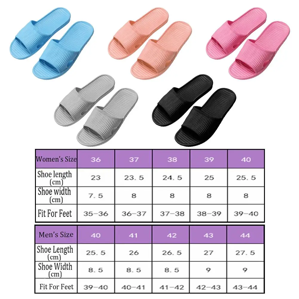 Flat Soft Shower Bathroom Slippers Men's Flip-flops Women's Sandals Summer Shoes thumbnail 4