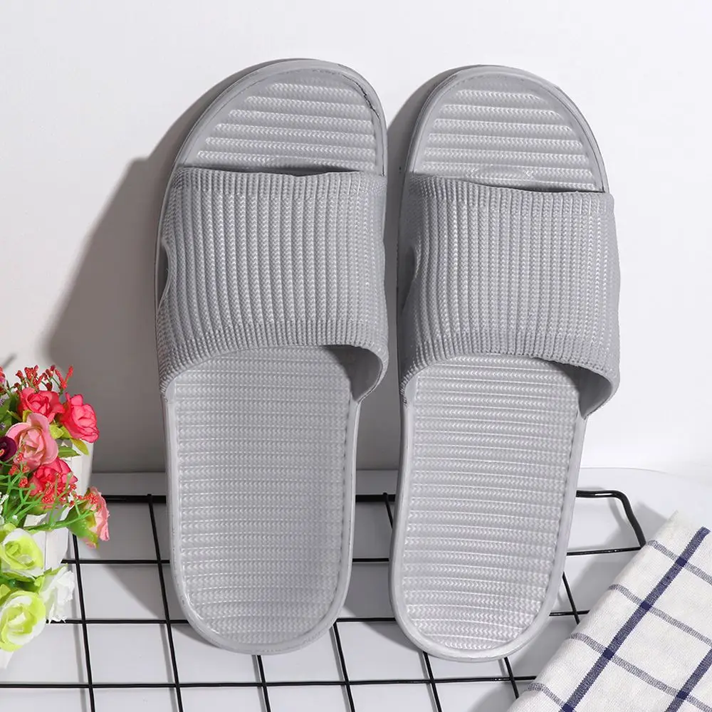 Flat Soft Shower Bathroom Slippers Men's Flip-flops Women's Sandals Summer Shoes thumbnail 3