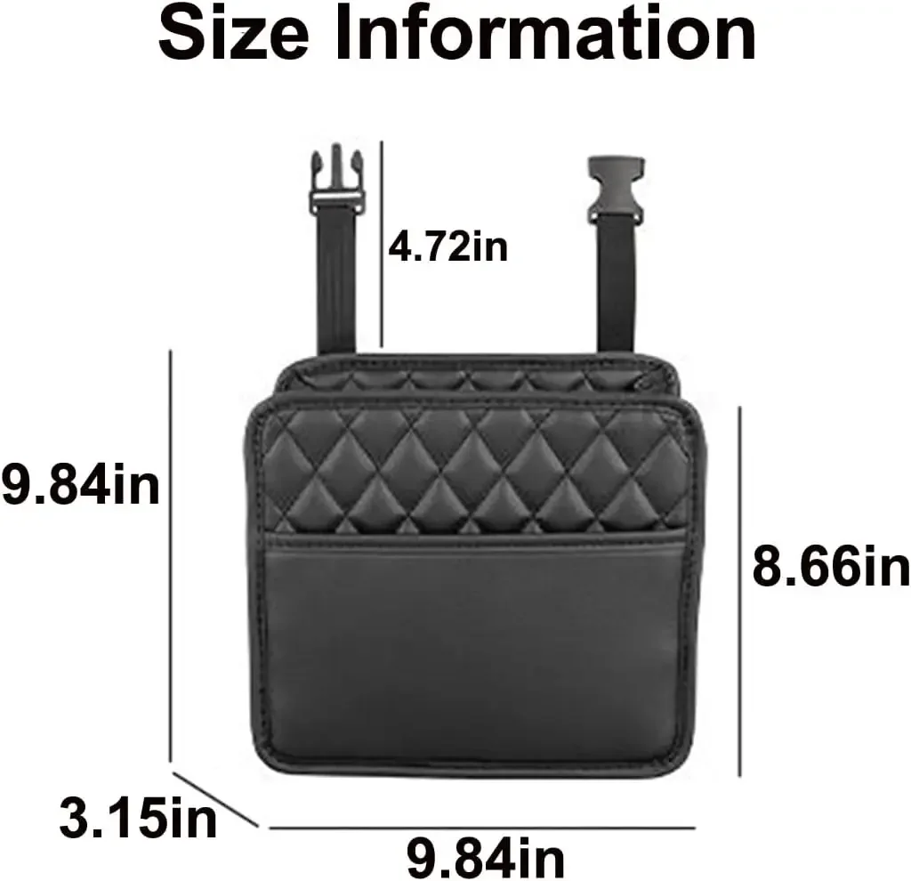 Car Organizer Multi-functional Car Seat Storage Bag Waterproof Hanging Car Seat Organizer Garbage Bag Suitable for Most Car thumbnail 4