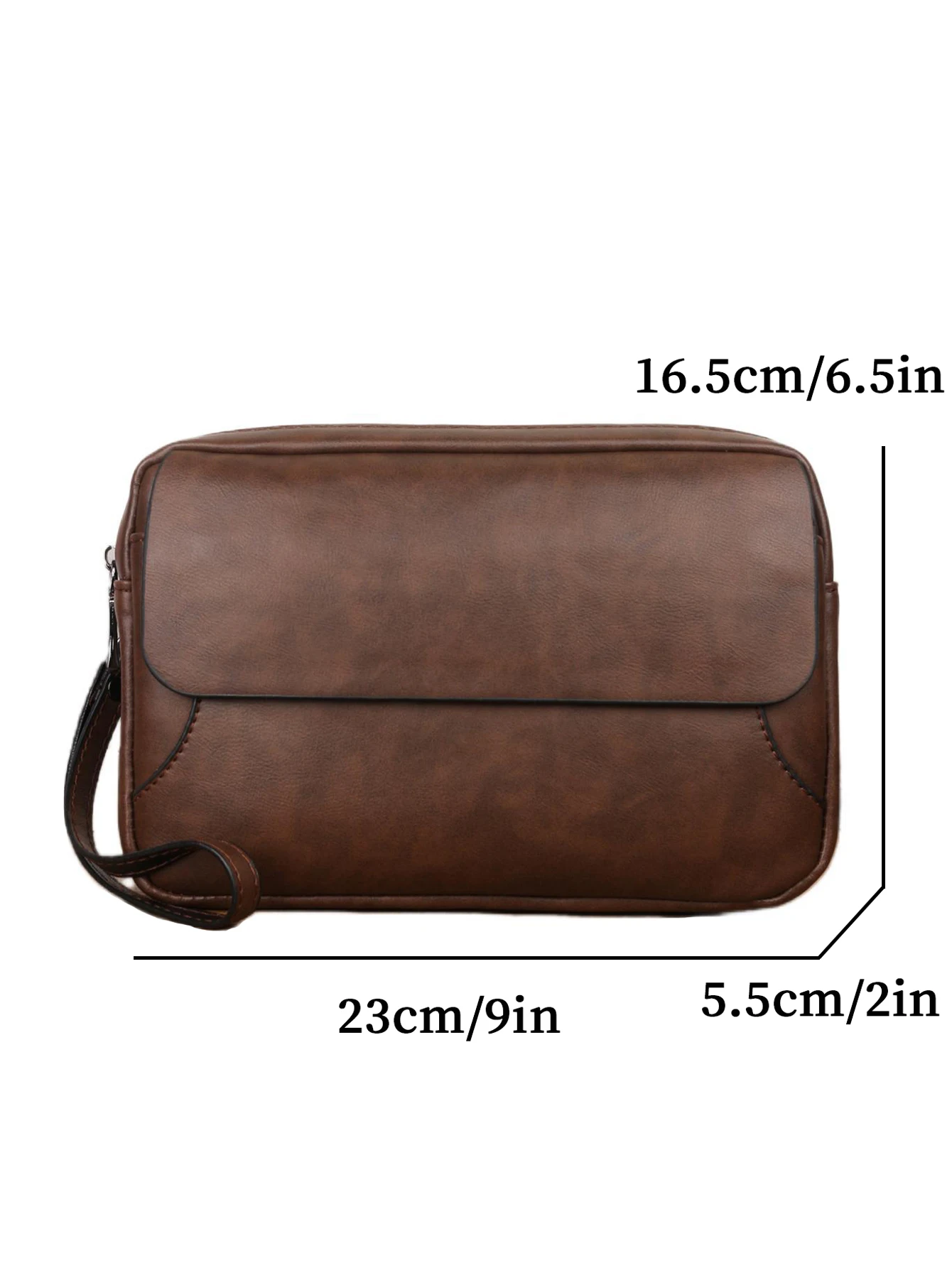 Minimalist Retro Handbag Fashion Business Casual Portable Large Capacity Multifunctional Wristlet Clutch Bag Cell Phone Bag thumbnail 2