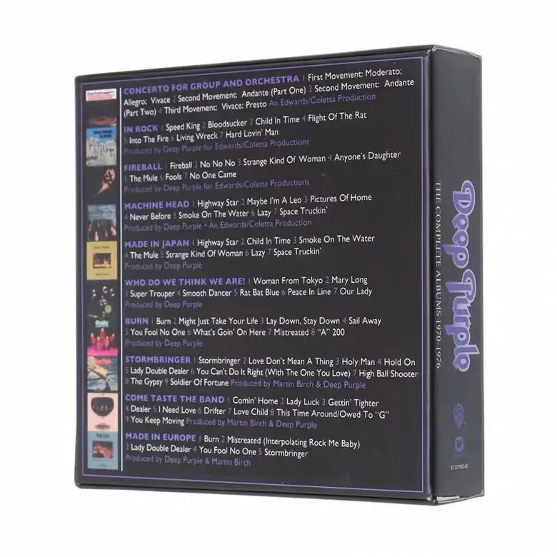 British Rock Band Deep Purple Complete Album 1970-1976 10CD Heavy Metal and Modern Hard Rock Pioneer Band Music CD thumbnail 3
