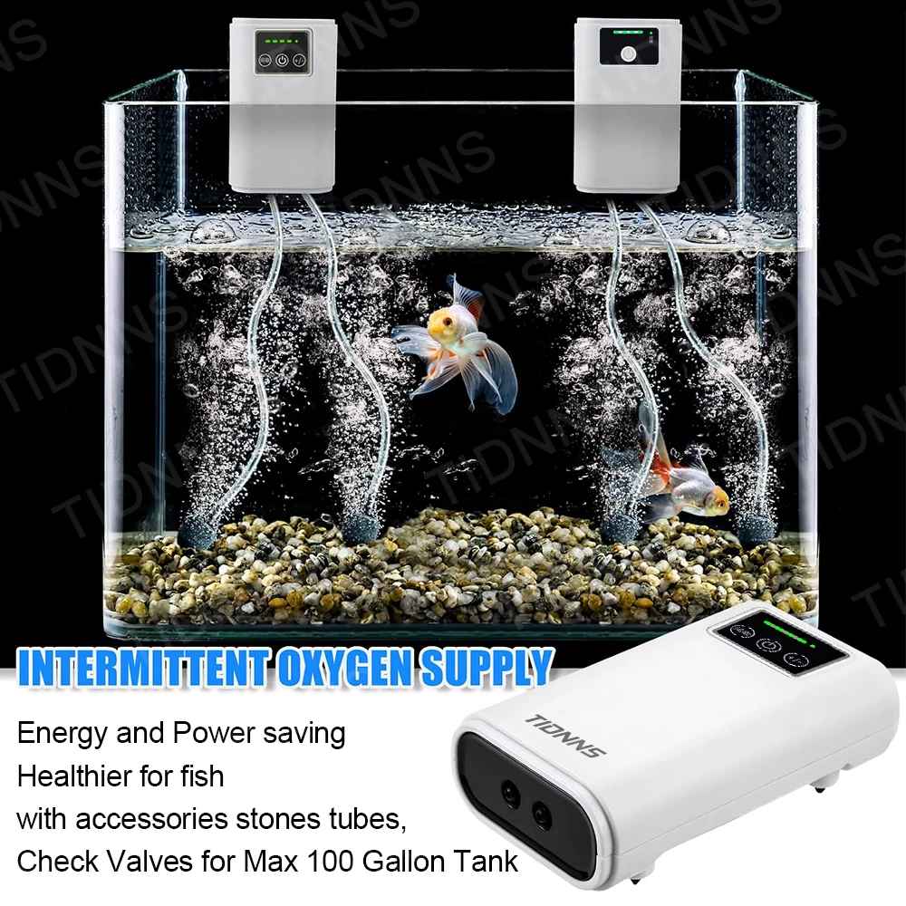 Fish Tank Oxygen Pump Charging Dual-Purpose Air Pump Usb Lithium Battery Household Portable Silent Fishing Tool Outdoor thumbnail 5