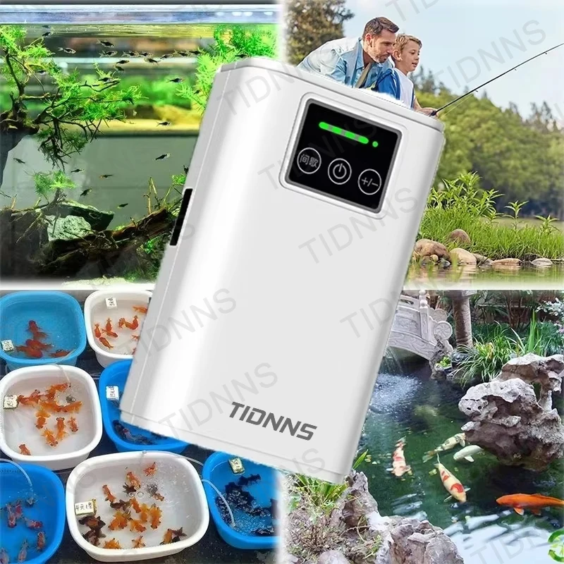 Fish Tank Oxygen Pump Charging Dual-Purpose Air Pump Usb Lithium Battery Household Portable Silent Fishing Tool Outdoor thumbnail 4