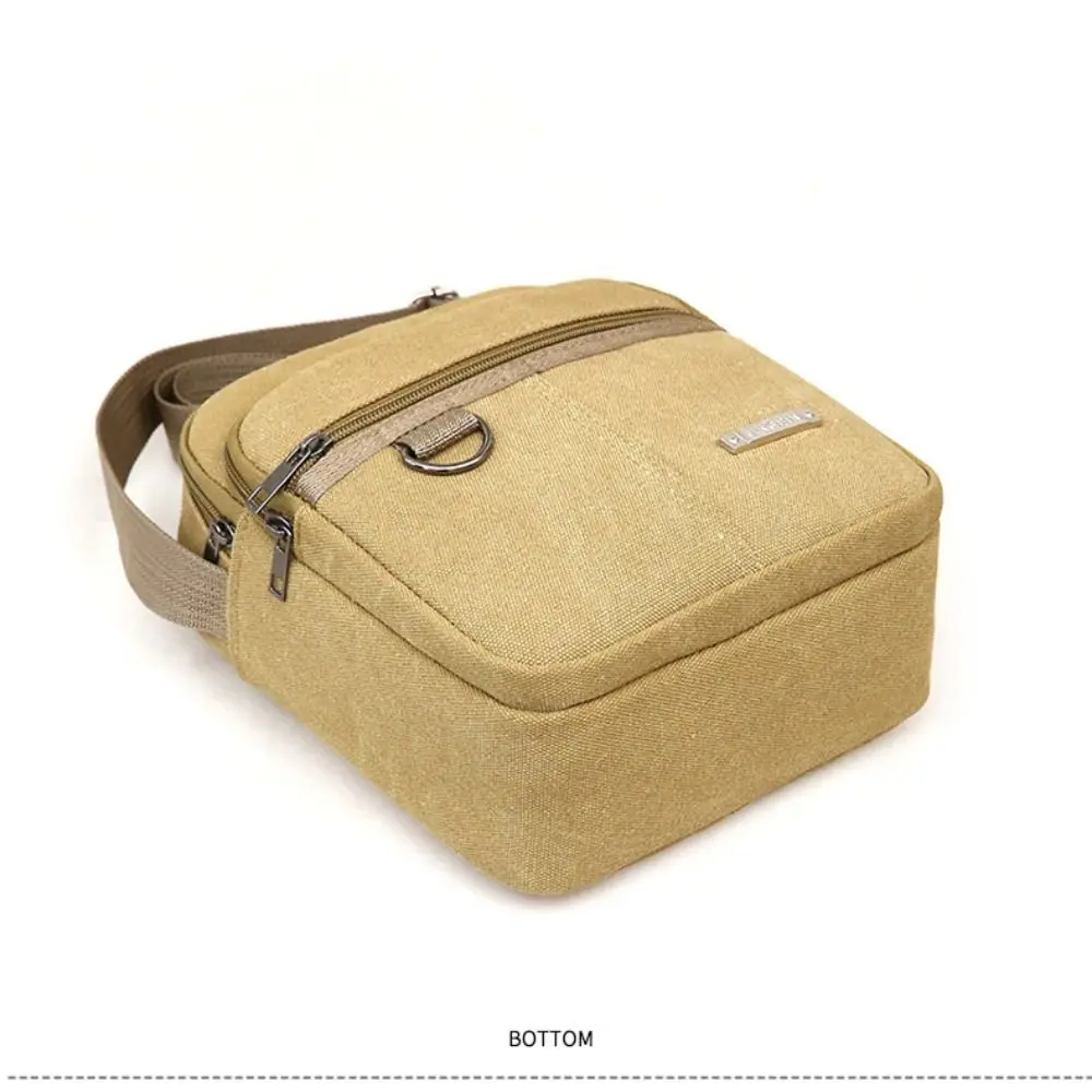 Men's Shoulder Bag Canvas Men's Sling Bag Messenger Shoulder Crossbody Bags Large Capacity Handbags Multifunctional thumbnail 5