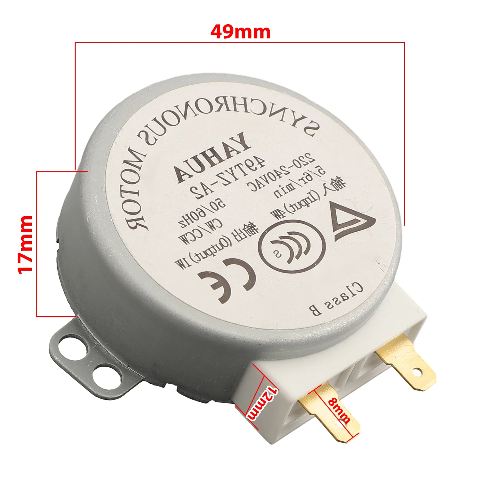 Microwave Turntable Backup Motor Compatible With AC 220-240V Models 5-6 Rpm Home Appliance Replacement Part Kitchen Accessories thumbnail 2