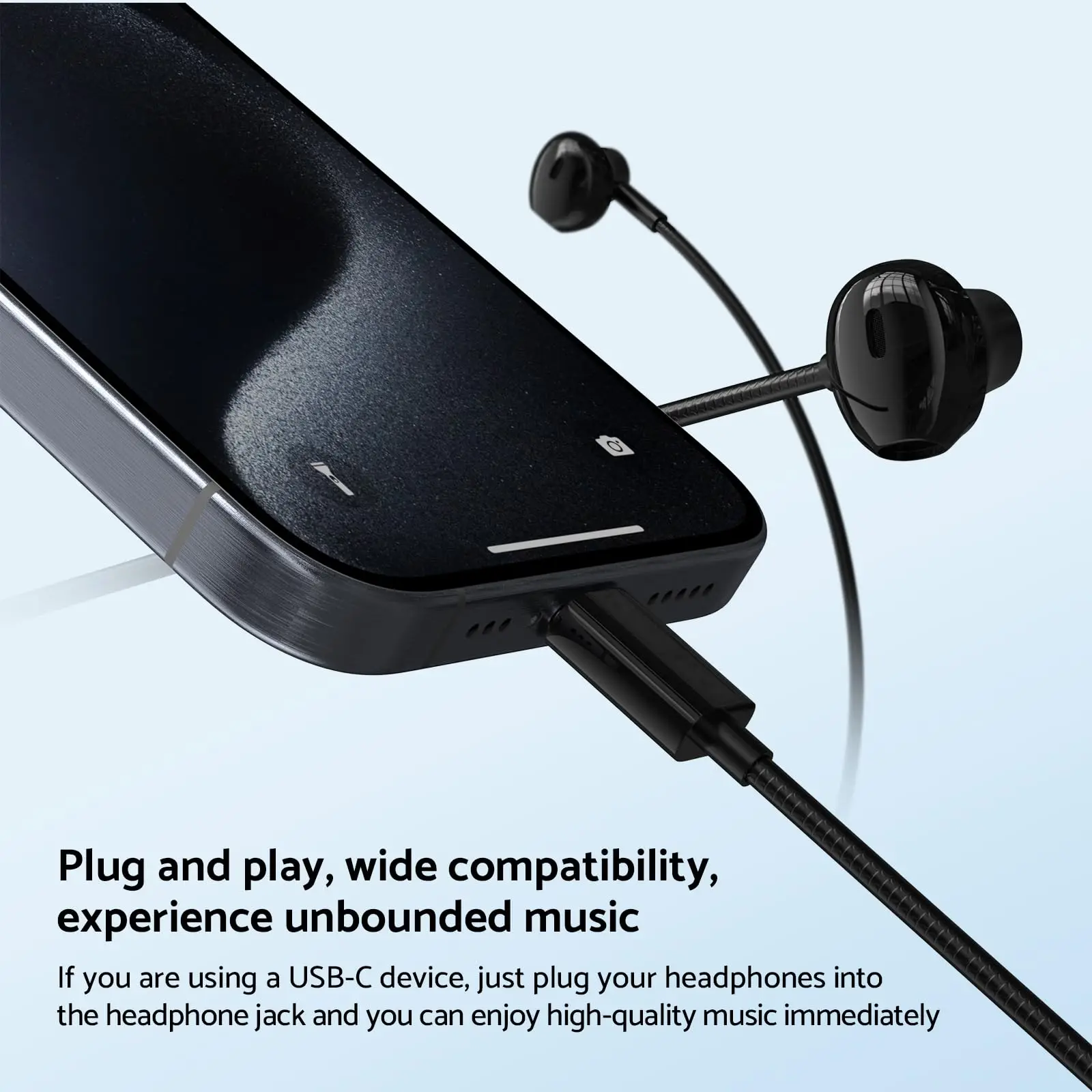 For Samsung Headphones HiFi Surround Sound In-ear USB Type C 3.5mm With wire control Wired Earplugs For Galaxy S24 S23 S22 Ultra thumbnail 3